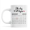 Hugging Couple Together Since Anniversary Date Personalized Mug