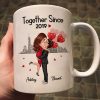 Hugging Doll Couple Anniversary Gift For Him Gift For Her Personalized Mug