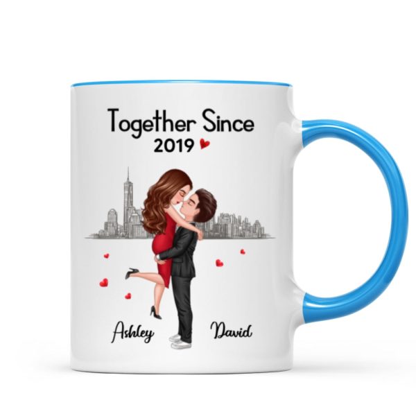 Hugging Doll Couple Anniversary Gift For Him Gift For Her Personalized Mug
