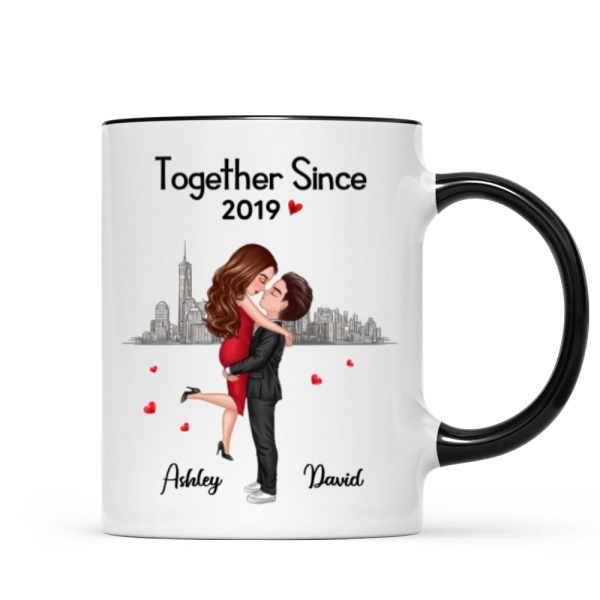 Hugging Doll Couple Anniversary Gift For Him Gift For Her Personalized Mug