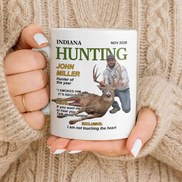 Hunter Of The Year Talk About Hunting - Personalized Custom Coffee Mug - HOB046_MG