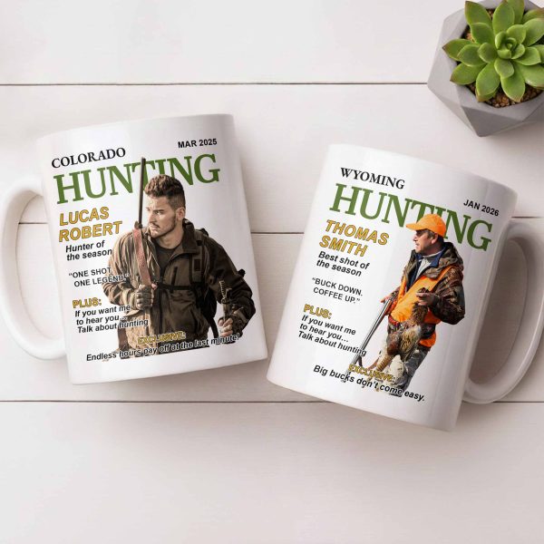 Hunter Of The Year Talk About Hunting - Personalized Custom Coffee Mug - HOB046_MG