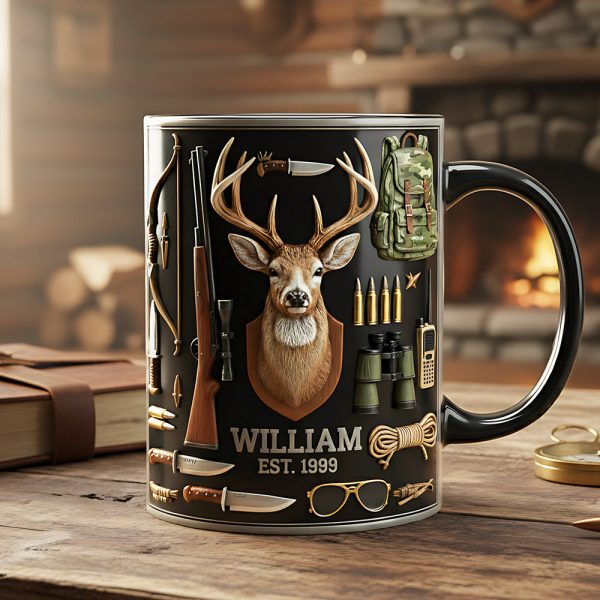 Hunting Black Coffee Mug - Personalized Gifts For Hunting Lovers 01kita171225