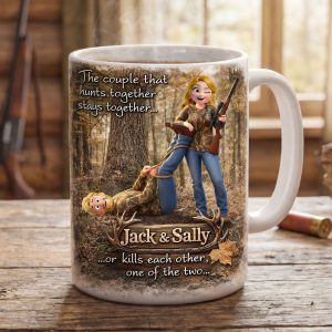 Hunting Couple Coffee Mug - Personalized Gifts For Couple 03huti270126