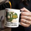 Husband, Dad & Golf Legend, Golf Club and Ball - Personalized Custom Coffee Mug - DAD064_MG
