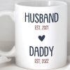 Husband Daddy Est Personalized Custom Family Mug C311