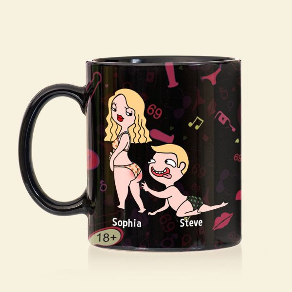 Husband In The Streets Freak In The Sheets - Personalized Funny Couple Coffee Mug - Gift For Couple
