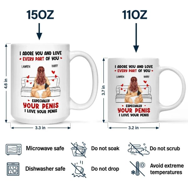 I Adore And Love Every Part Of You - Personalized Mug