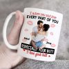 I Adore You And Love Every Part Of You, Couple Gift, Personalized Mug, Naughty Couple Custom Photo Mug