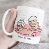 I Adore You and Love Every Part Of You Especially Your Butt Personalized Funny Couple Mug, Gift For Couple