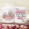 I Adore You and Love Every Part Of You Especially Your Butt Personalized Funny Couple Mug, Gift For Couple