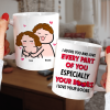 I Adore You And Love Every Part Of You- I Love Your Boobs Personalized Mug, Couple Gift