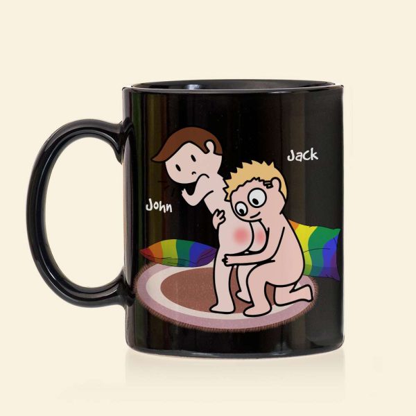 I Adore You And Love Every Part Of You, Personalized Mug, Gift For Couple, LGBT+ Couple