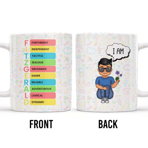 I AM - Personalized Custom Coffee Mug - KID032_MG