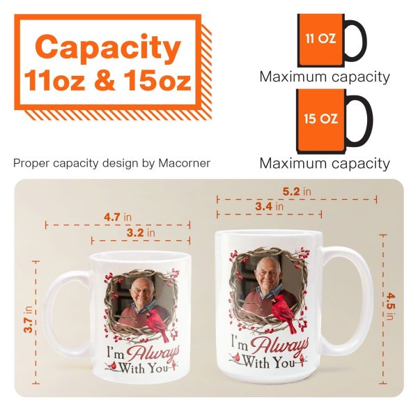 I Am Always With You Memorial Gift - Personalized Photo Mug