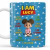 I Am Enough, I Am Kind, Embrace Your Uniqueness - Personalized Custom Coffee Mug - KID327_MG