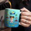 I Am Enough, Kind, Smart, Brave, Strong, Unique, Loved - Personalized Custom Coffee Mug - KID406_MG