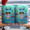 I Am Enough, Kind, Smart, Brave, Strong, Unique, Loved - Personalized Custom Coffee Mug - KID406_MG