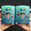 I Am Enough, Kind, Smart, Brave, Strong, Unique, Loved - Personalized Custom Coffee Mug - KID406_MG