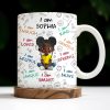 I Am Loved, I Am Kind, I Am Strong, Celebrate Uniqueness - Personalized Custom Coffee Mug - KID243_MG