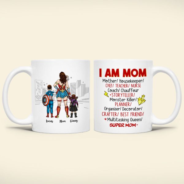 I Am Mom- Personalized Mug - Gift For Mom- 05HUHN010323TM