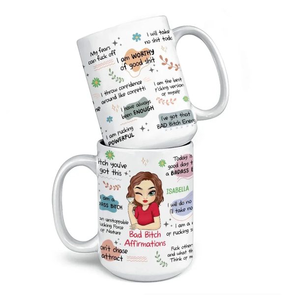 I Am The Best Version Of Myself - Affirmation Personalized Custom Mug - Gift For Yourself