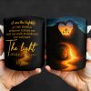 I Am The Light Of The World, Cross and Heart Coffee Mug - Personalized Custom Coffee Mug - FTH060_MG