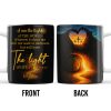 I Am The Light Of The World, Cross and Heart Coffee Mug - Personalized Custom Coffee Mug - FTH060_MG