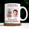 I Asked God For A Partner In Crime, He Sent Me My Daughter - Personalized Custom Coffee Mug - DAU216_MG