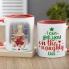 I Can Get You On The Naughty List, Personalized Accent Mug, Christmas Gift For Couple, Xmas Mug