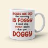 I Can't Stop Thinkin' About Doin You Doggy, Personalized White Mug, Naughty Couple, Gift For Couple