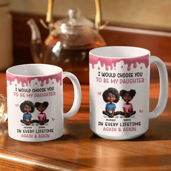 I Choose You In Every Lifetime - Personalized White Edge-to-Edge Mug