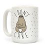 I Don't Care Sloth Coffee Mug