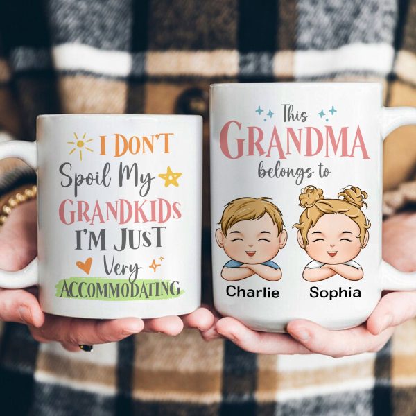 I Don't Spoil My Grandkids I'm Just Very Accommodating - Personalized Mug