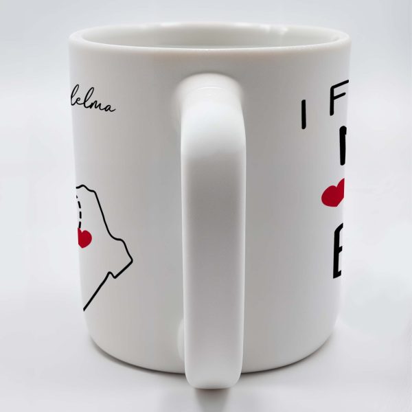 I Effing Miss You So Much With State Outlines Mug - Personalized Custom Coffee Mug - BST134_MG
