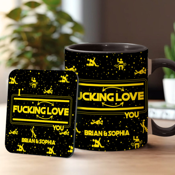 I F*cking Love You - Personalized Accent Mug - Gift For Couples NL122