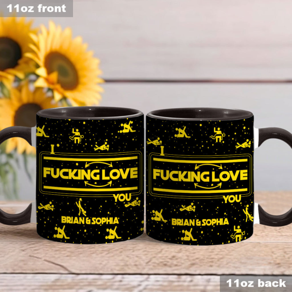 I F*cking Love You - Personalized Accent Mug - Gift For Couples NL122