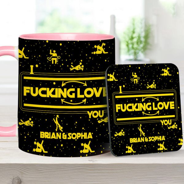 I F*cking Love You - Personalized Accent Mug - Gift For Couples NL122