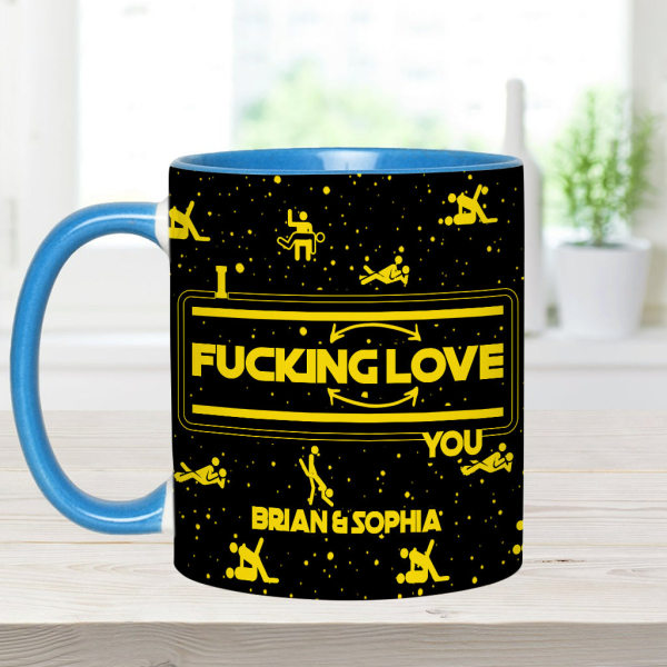 I F*cking Love You - Personalized Accent Mug - Gift For Couples NL122
