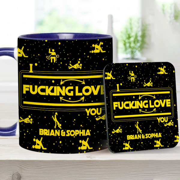 I F*cking Love You - Personalized Accent Mug - Gift For Couples NL122