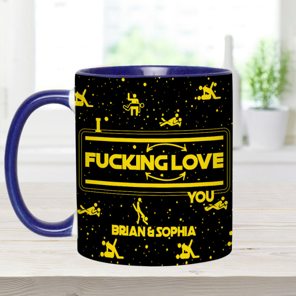 I F*cking Love You - Personalized Accent Mug - Gift For Couples NL122