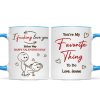 I Fcking Love You Funny Inappropriate Stick Couple - Personalized Mug - Valentine's Day Gift For Him, For Her