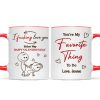 I Fcking Love You Funny Inappropriate Stick Couple - Personalized Mug - Valentine's Day Gift For Him, For Her