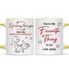I Fcking Love You Funny Inappropriate Stick Couple - Personalized Mug - Valentine's Day Gift For Him, For Her
