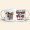 I Found The Key To Happiness Surround Yourself With Horses-Personalized Coffee Mug- Gift For Horse Lover