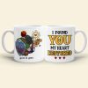 I Found You My Heart Restored, Gift For Couple, Personalized Mug, Couple Hugging Mug 02HUHN290623HH