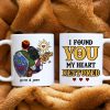 I Found You My Heart Restored, Gift For Couple, Personalized Mug, Couple Hugging Mug 02HUHN290623HH