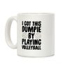 I Got This Dumpie By Playing Volleyball Coffee Mug