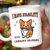 I Have Stability Ability To Stab With Cartoon Duck - Personalized Custom Coffee Mug - COL042_MG