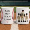 I Hit a Home Run Scoring You as my Dad Personalized Mug, Father's Day Gift for Baseball Dad